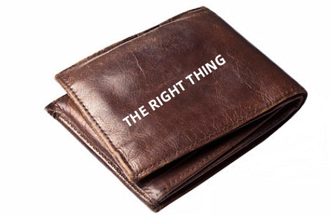 TO DO THE RIGHT THING Wallet for Men，Men's Business Bifold Wallet,Men's Billfold and Passcase Wallets